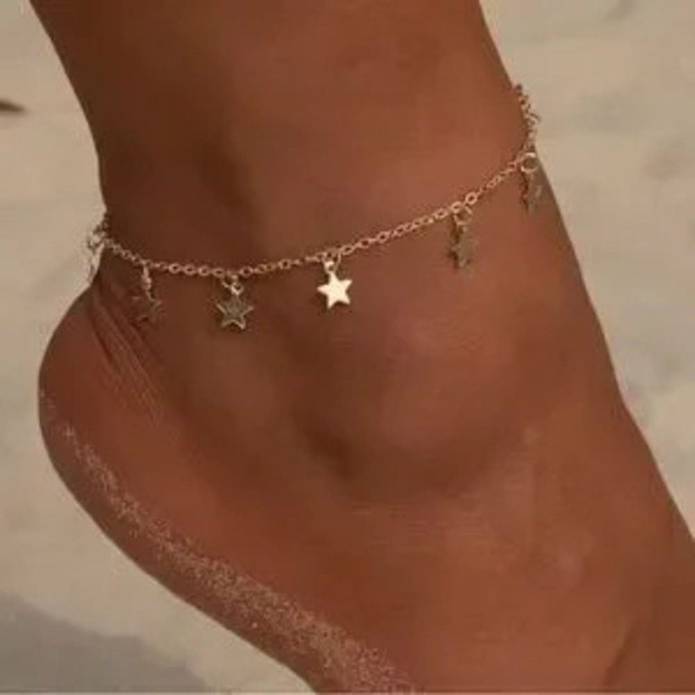 Gold Stars Celestial Anklet Foot Decoration